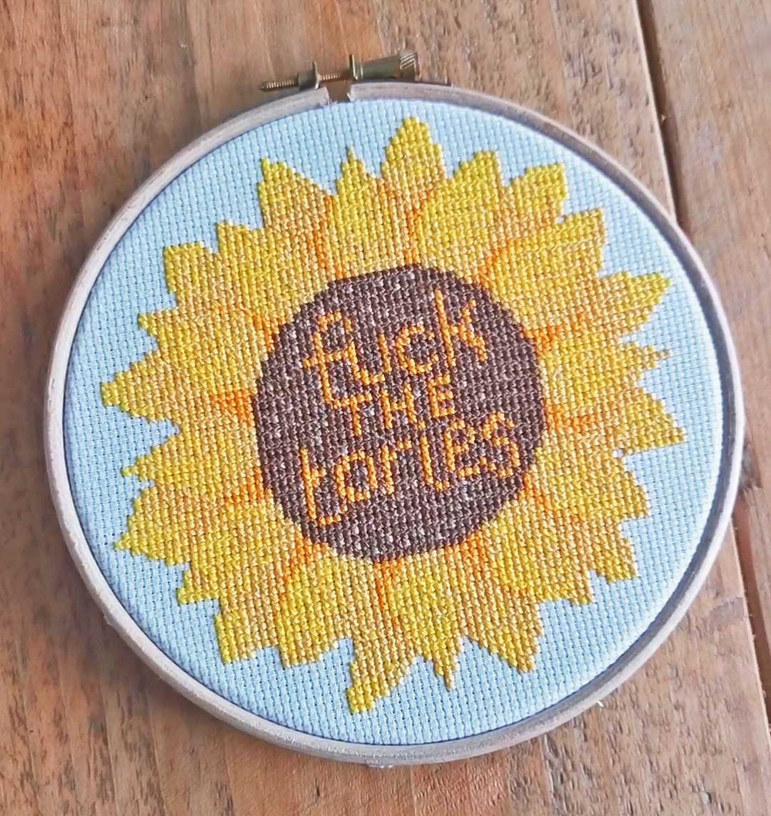 F*ck The Tories Cross Stitch Kit