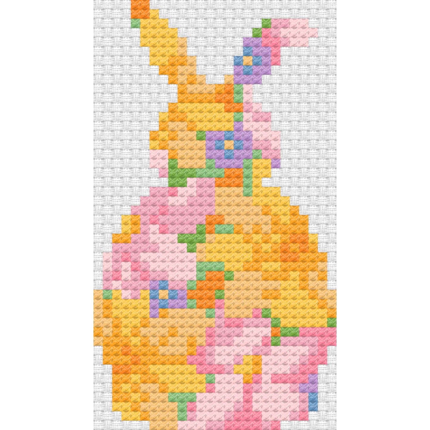 Spring Floral Bunny Cross Stitch Kit