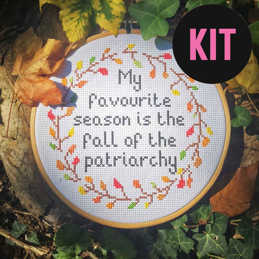 Fall Of The Patriarchy Cross Stitch Kit