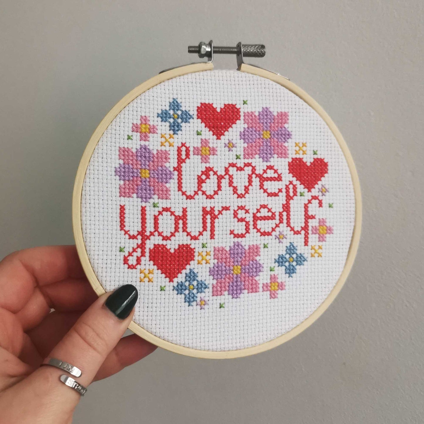 Love Yourself Cross Stitch Pattern Download